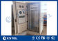 IP55 Outdoor Equipment Enclosure , Heat Exchanger Cooling 19 Inch Rack Cabinet 40U