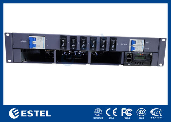 19 ιντσών 2U Standard Διορθωτής Συστήματος ρεύματος AC εισροή DC έξοδος για τηλεπικοινωνιακό ντουλάπι