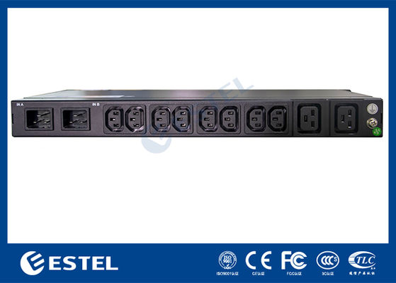 200-240VAC 2x16A διπλή είσοδος διακόπτης PDU με KN-1 παρακολούθηση προστασίας