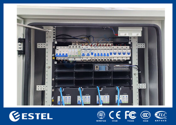 19 ιντσών 45U Εύκολα συναρμολογούμενο ντουλάπι εξοπλισμού με κλιματιστικό IP55 τηλεπικοινωνιακά κιβώτια