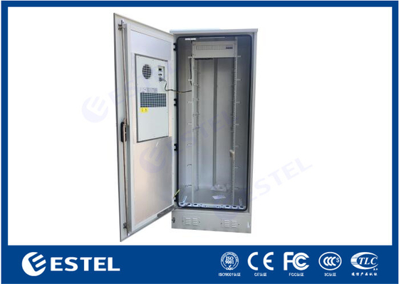 Γκρι χρώμα Outdoor 19 Telecom Rack Cabinet 40U Outdoor Telecom Encloses