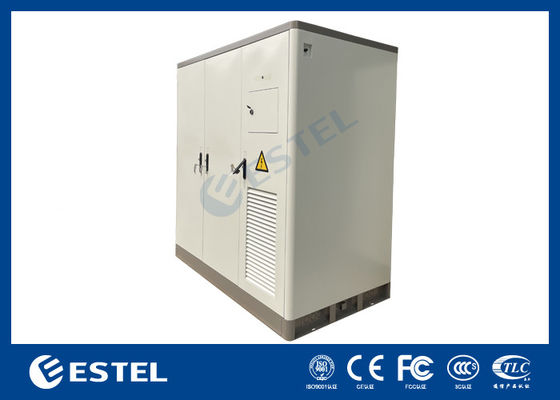 3 Bay Telecom Cabinet Διπλό στρώμα γαλβανισμένο χάλυβα κλιματιστικό σύστημα ψύξης
