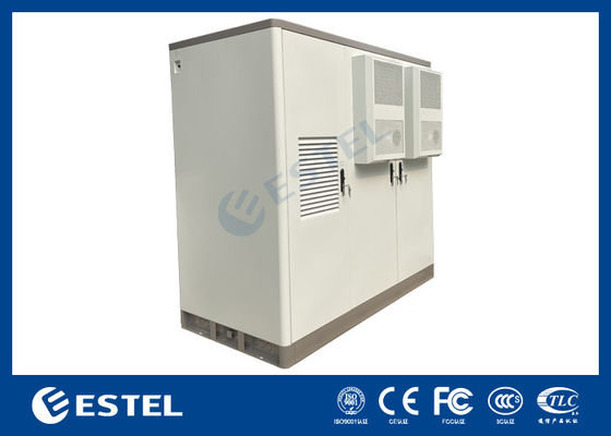3 Bay Telecom Cabinet Διπλό στρώμα γαλβανισμένο χάλυβα κλιματιστικό σύστημα ψύξης