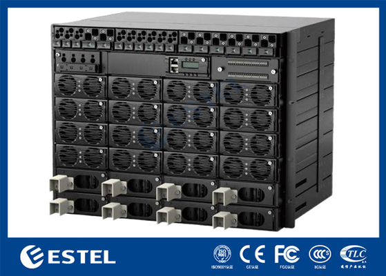 3 Bay Telecom Cabinet Διπλό στρώμα γαλβανισμένο χάλυβα με μονωτικό σύστημα ψύξης κλιματισμού