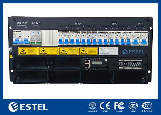 ESTEL 5U Ενσωματωμένο σύστημα ηλεκτρικής ενέργειας για εξωτερικό ντουλάπι τηλεπικοινωνιών, Σύστημα διορθωτή συμπαγής σχεδίασης για τηλεπικοινωνίες