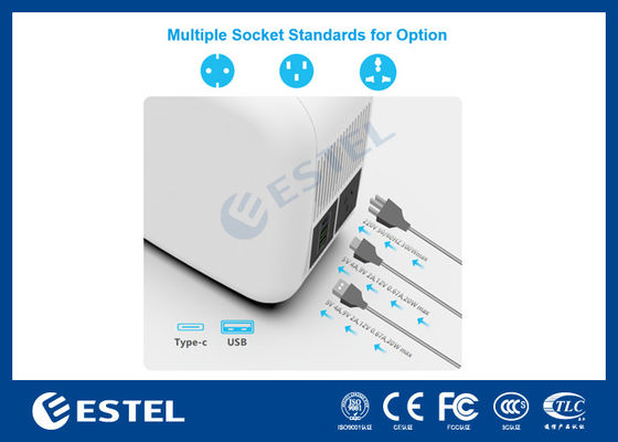 ESTEL eCandle 1KWH Φορητός Σταθμός Ενέργειας Μπαταρίας LiFePO4 Φόρτιση με Ηλιακή Ενέργεια 300W Έξοδος UPS Backup