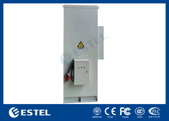 Διπλά Τοιχώματα 40U IP55 Εξωτερικό Τηλεπικοινωνιακό Κάμπινγκ με PDU και Πλαϊνό Κουτί 2000W Ψυκτική Ικανότητα 220VAC/48VDC Τάση Εισόδου