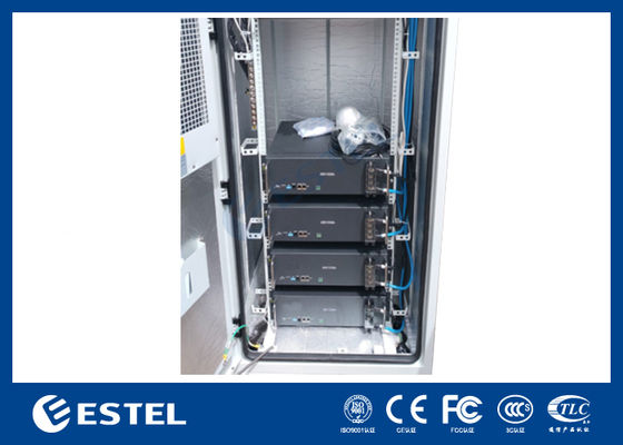 Εξωτερικό τηλεπικοινωνιακό ντουλάπι με σύστημα τροφοδοσίας τηλεπικοινωνιών 18kW 300A, ανορθωτές παροχής συνεχούς ρεύματος, τηλεπικοινωνιακός εξοπλισμός