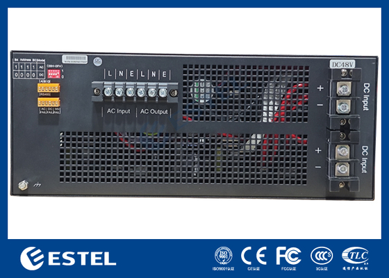 Ενεργειακή τροφοδοσία μετατροπέας DC48 5KVA 120V 60HZ Μετατροπέας για συστήματα ηλεκτρικής ενέργειας και επικοινωνιών