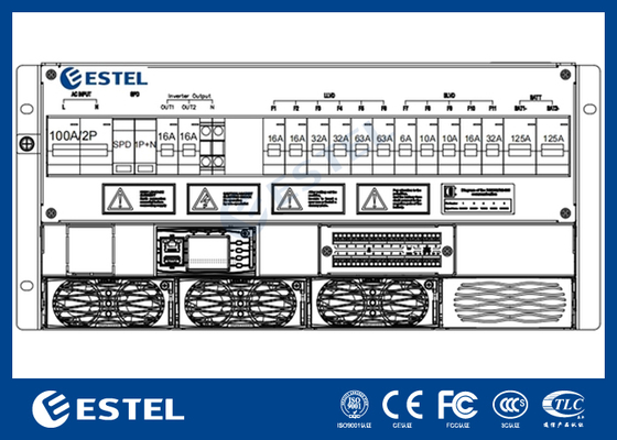 4-12kW 5U Subrack Telecom Rectifier System και Συστήματα ηλεκτρικής ενέργειας συνεχούς ρεύματος για βιομηχανικές εφαρμογές
