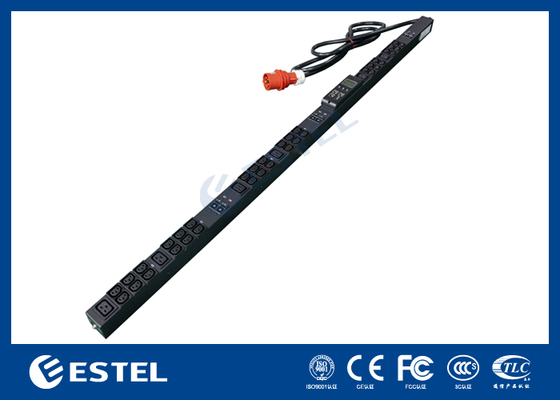 19 πηγές, PDU ευφυών πρωτοκόλλων, προστασία από υπερεχύρωση, χωρητικότητα 16A/250V και σχεδιασμός επίπεδης πρίζας για αξιόπιστη διανομή ισχύος σε ετοιμοδοτημένη βάση διακομιστή και ασφάλεια εξοπλισμού.