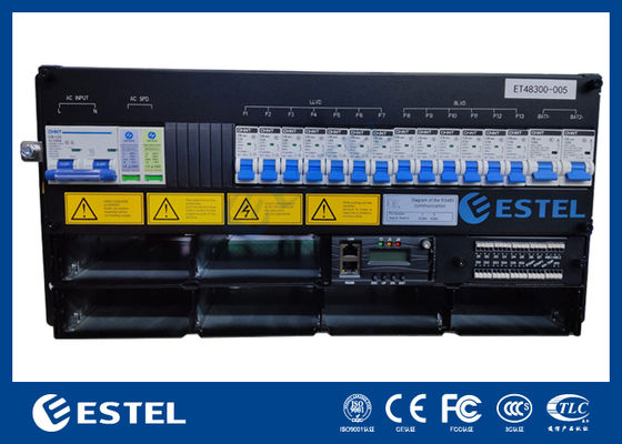 Εξωτερικό τηλεπικοινωνιακό ντουλάπι με σύστημα παροχής ρεύματος τηλεπικοινωνιών 18kW, ανορθωτές παροχής συνεχούς ρεύματος, τηλεπικοινωνιακός εξοπλισμός