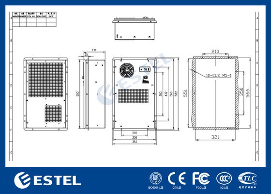 220VAC Θερμοηλεκτρικό ψυγείο ντουλάπις 300W Λύση κλιματισμού για μικρά περίχωρα