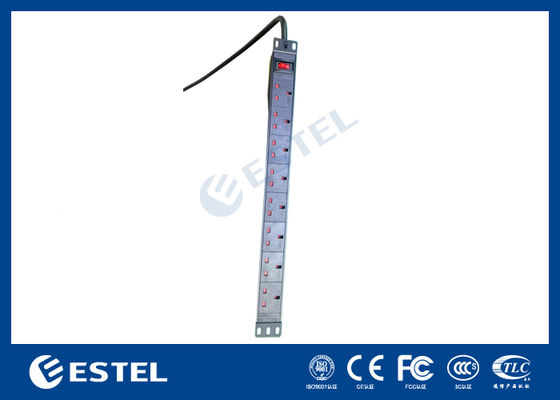 1U 19 ιντσών Rack Mount Power Distribution Industrial Grade PDU για εξοπλισμό διακομιστών και δικτύων