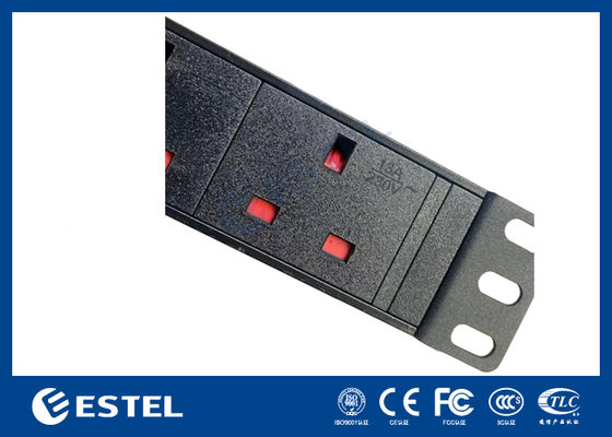1U 19 ιντσών Rack Mount Power Distribution Industrial Grade PDU για εξοπλισμό διακομιστών και δικτύων