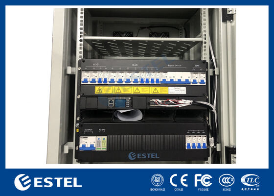 Υπαίθριο περίβλημα τροφοδοσίας τηλεπικοινωνιών IP65 με ανορθωτές 12kW 200A