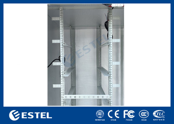 IP65 42U Υπαίθριο Ηλεκτρικό Ντουλάπι Διπλού Διαμερίσματος – RAL7035, 1.5mm Γαλβανισμένος Χάλυβας & Κατασκευή από ανοξείδωτο χάλυβα SUS316 για ενισχυμένη ανθεκτικότητα και προστασία