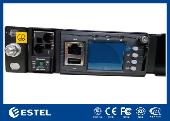 1U Rack Mount Telecom Συστήματα ηλεκτρικής ενέργειας συνεχούς ρεύματος με ολοκληρωμένη διανομή και ευφυή ελεγκτή