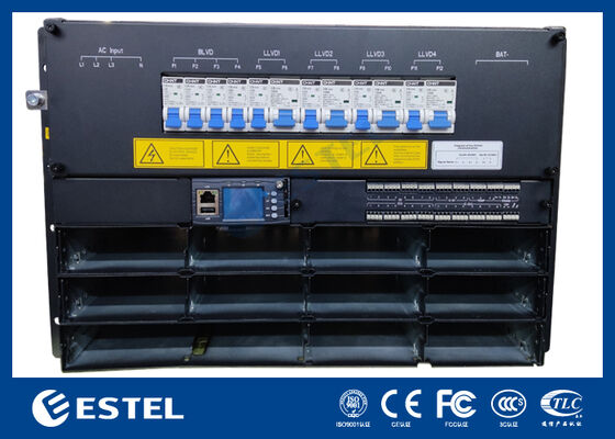 DC48V 7U 36kw Βιομηχανικό σύστημα διορθωτή Υποστήριξη Απομακρυσμένης Διαχείρισης RS485