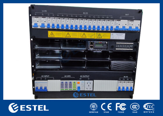 30kw 9U Rack Mounted Intelligent Telecom Rectifier Συστήματα διανομής ενέργειας με LLVD BLVD