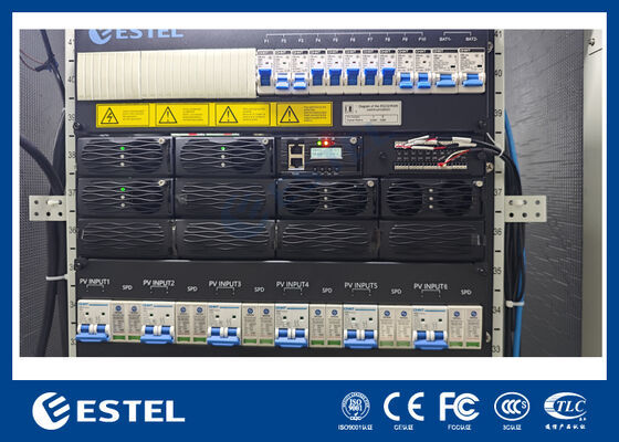 96% Υψηλής Απόδοσης 12U Υβριδικό Σύστημα Ανορθωτή RS485 Επικοινωνίας